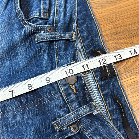 BANANA REPUBLIC button fly high rise straight jeans - Picture 9 of 10